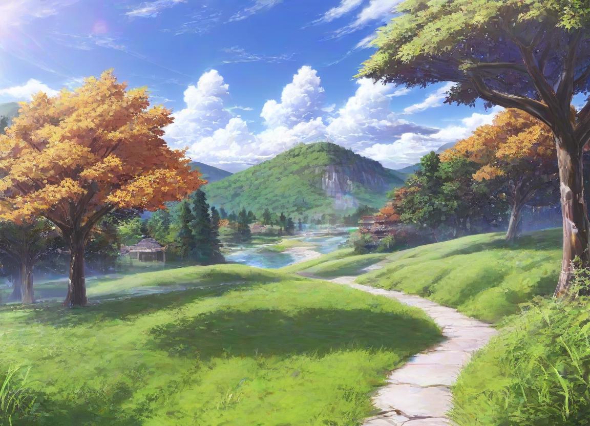 Anime girl standing in field with mountains in background in green dress,  detailed digital anime art, Guvez style artwork, Artgerm and Atey Ghailan,  Makoto Shinkai art style - SeaArt AI
